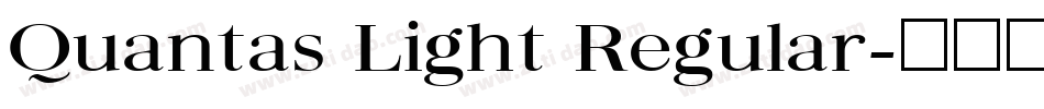 Quantas Light Regular字体转换
